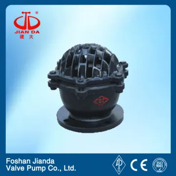 H42X cast iron flange end bottom valve