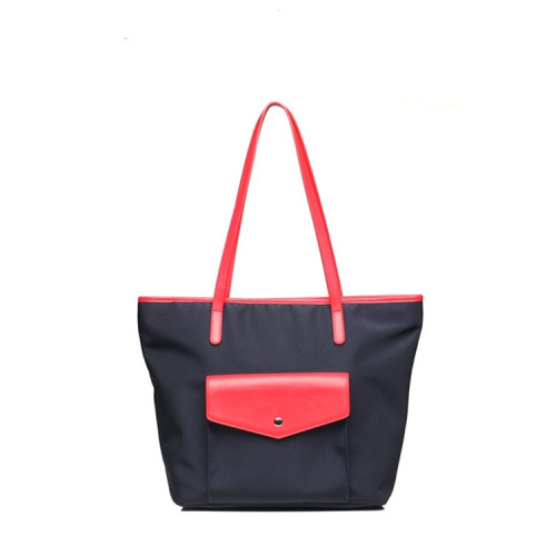 Fashion Unique Waterproof Pu Nylon Lady Tote Handbag