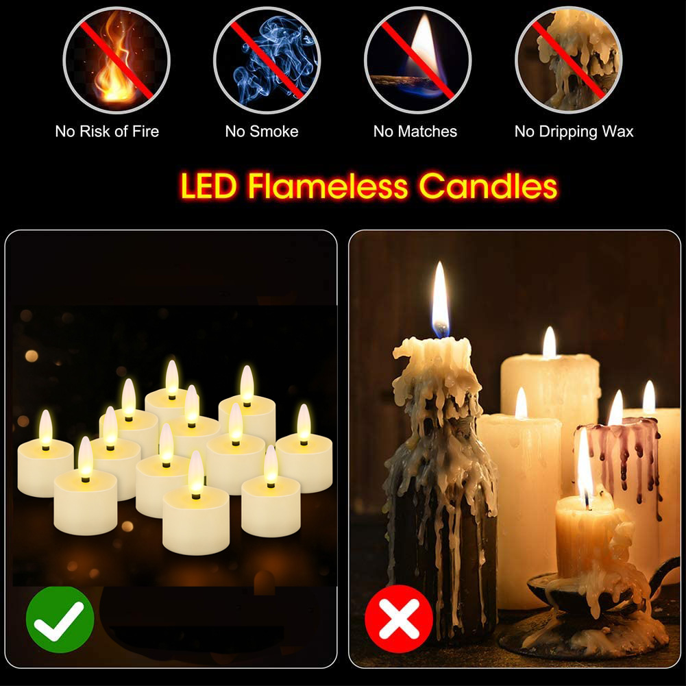 Flameless Candles with Realistic Flame