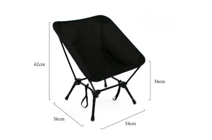 Portable Lightweight Camp Chairs Camping Aluminum Reclining Chair Camping Moon Chair