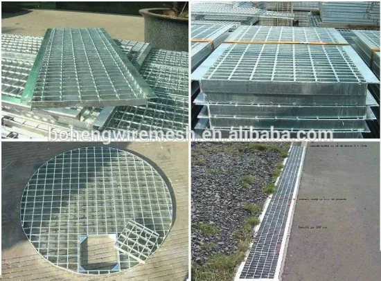 ISO Certified Hot Dipped Galvanized Steel Grating, Drain Cover Steel Grating, Ditch Cover Steel Grating,