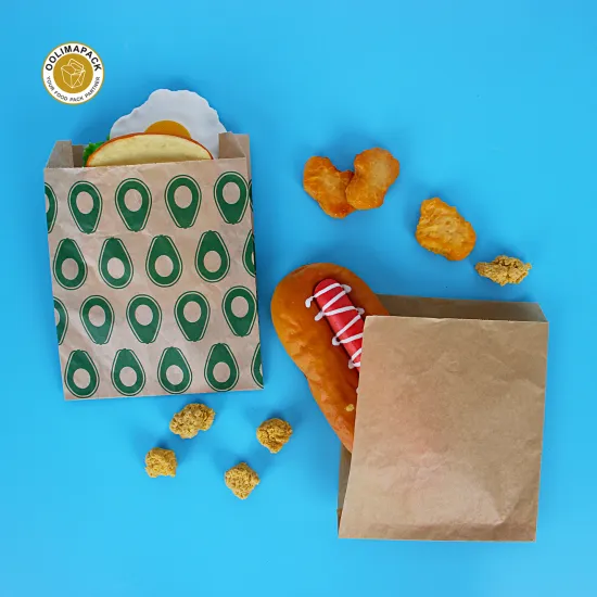 OOLIMA Food Grade Sandwich Bread Packaging Paper Bags: Ideal Material for Safe and Fresh Storage