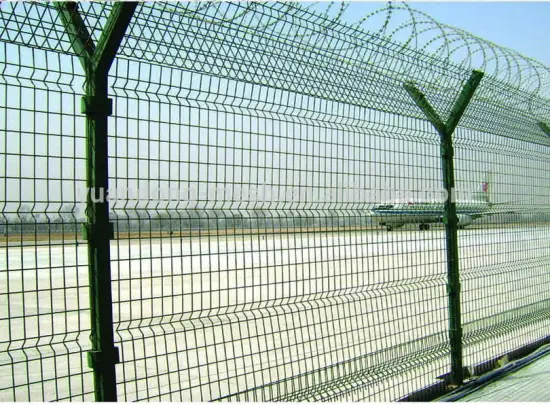 Low Price PVC Coated Modular Fence Panels With Barbed