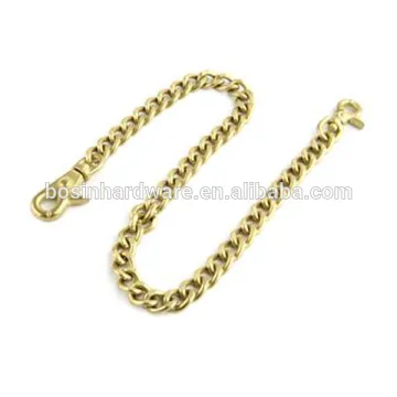 Fashion High Quality Metal Trigger Snap Hook Gold Wallet Chain