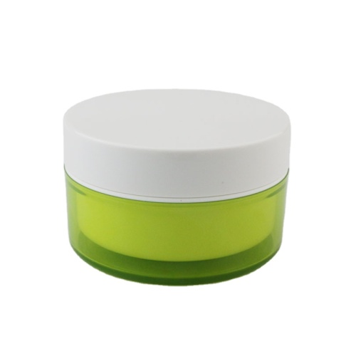 20 ml 50 ml 100 ml 120 g di plastica vuota cosmetica a doppia parete in plastica pp crema opaco barattolo verde gelo