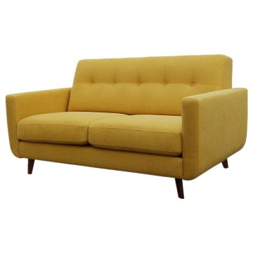 Sofá de asiento de amor de madera maciza moderna de mediados de siglo: el complemento perfecto para la decoración de su hogar