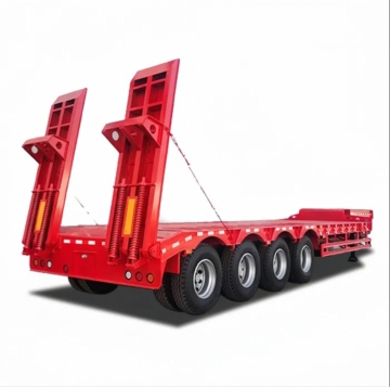Factory Supply Gooseneck Extendable Lowbed Semi Truck Trailers - 60 Ton to 120 Ton Capacity