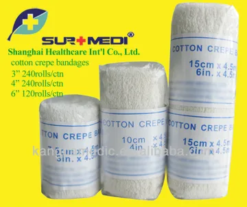 cotton elastic crepe bandage 2",3",4",6"