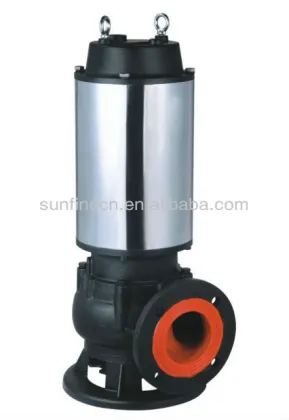 Stinless steel body flanged joint submersible sewage pump