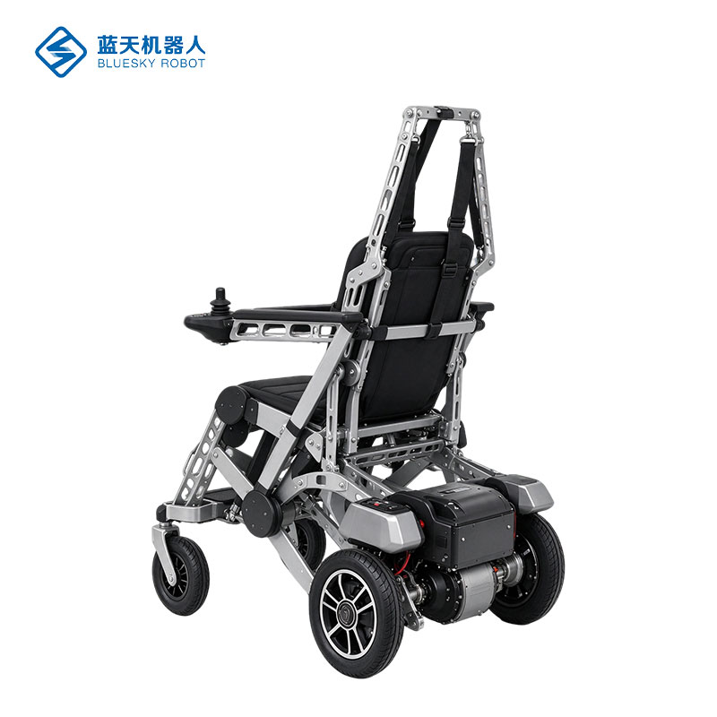 Estrutura metálica de alta resistência para cadeira de rodas de reabilitação Blue Sky Mobility