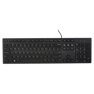 Wired Multimedia Keyboard with Portable Design and Chocolate Keycaps
