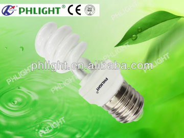 China Mnufacture 220V 4.0T half spiral 9w energy saver lamps