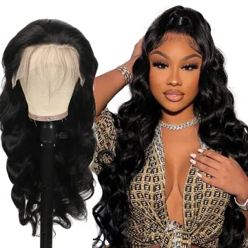 HF Brazilian Human Hair Lace Front Wig,Straight Virgin Hair Lace Wig For Black Women,Pre Pluck Lace Wig With Baby Hair