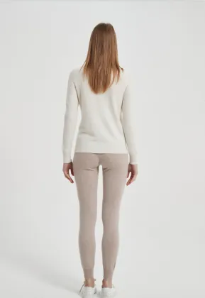 Recycled Cashmere for women pants in recycled cashmere