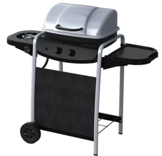 Ce Certified 2 Burners Gas Grill with Grill Stand