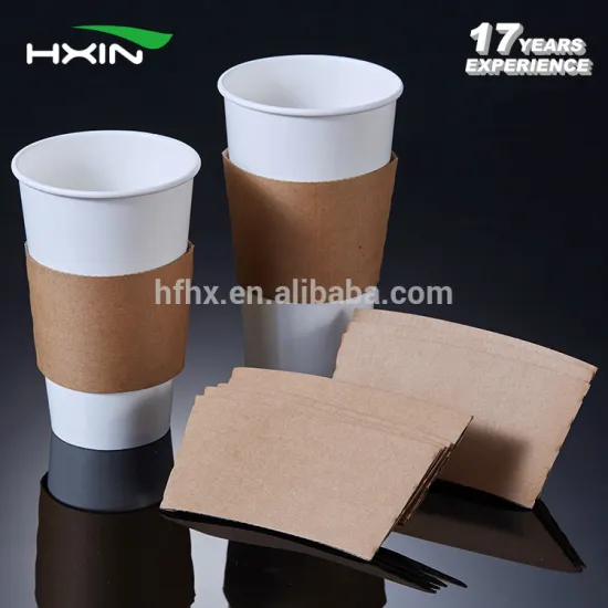 Disposable custom printed paper coffee cup sleeve for paper cup