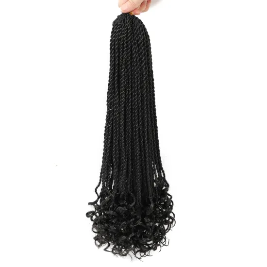 X-TRESS Crochet Soft Natural Senegal Twist Afro Braiding Hair Bundle For Women Heat Resistant Synthetic Braiding Hair Extensions