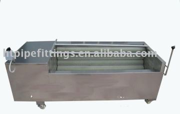 Fruit washing and peeling machine