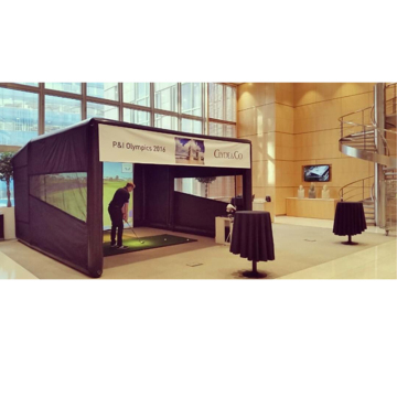 Inflatable Golf Simulator Tent with Oxford Fabric and PVC Tarpaulin Sealed Structure