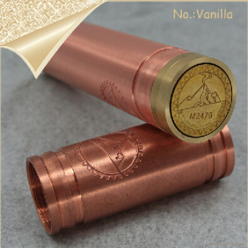 2014 New Arrive Red copper Mechanical mod vanilla mod clone for 510 Thread Clearomizer E Cigarette Mod (0207064)