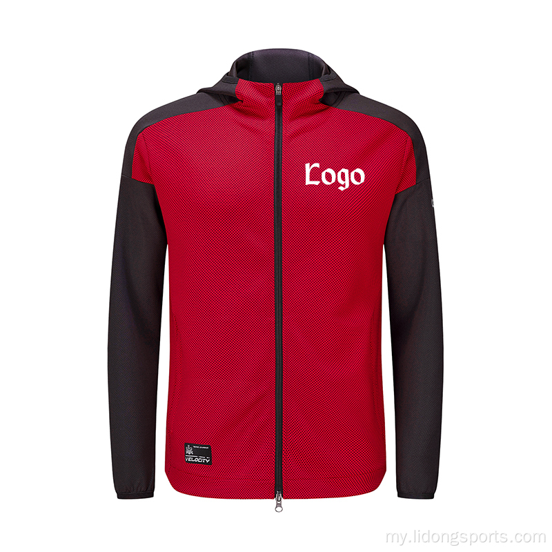 စိတ်ကြိုက် Mens Plain Gym unisex hoodie ဂျာကင်အင်္ကျီ