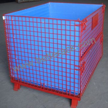 steel wire cage for warehouse storage