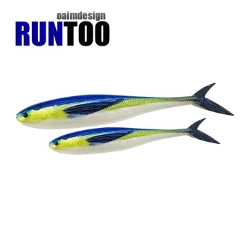 Runntoo 12cm Bionic Fishing Bait en plastique souple - leurre imprimé 3D pour Pesca