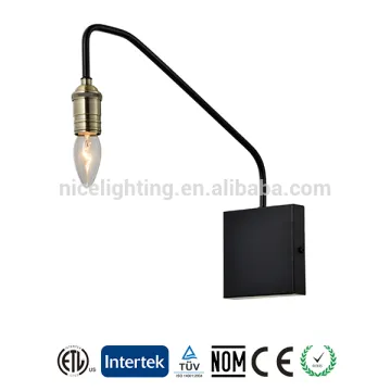 Antique brass/bronze metal bedroom hotel lamp led bedside reading wall light