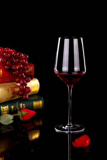 Lead free high end crystal red wine glass