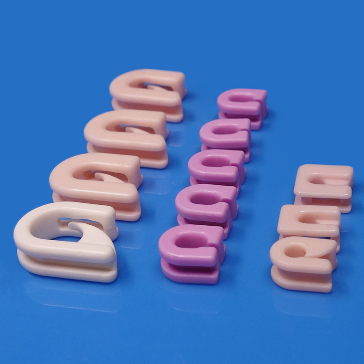 Ceramic hook guides