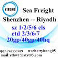 Shenzhen Sea Freight Shipping Services to Riyadh