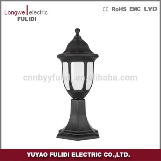 cheap plastic outdoor garden pillar light