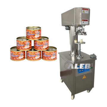 Erschwingliche automatische Tabletop -Nahtmaschine für Blechdosen, Plastikdosen und Aluminiumdosen mit Ringzügen