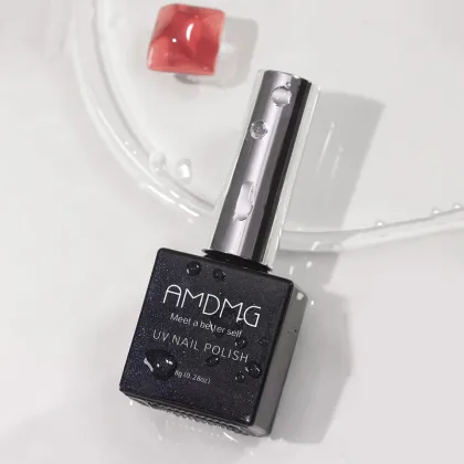 AMDMG 24 Color 3D Gel Jelly Nail Polish Set: Non-Toxic DIY Nail Decoration in Icy Jelly Finish