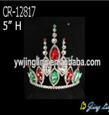 Custom Colored Rhinestone Crystal Tiara