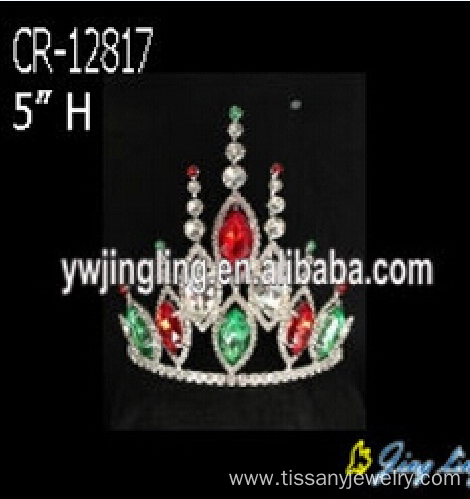 Custom Colored Rhinestone Crystal Tiara