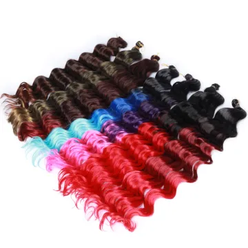 Deep Wave Braiding hair Ocean Wave Synthetic Crochet Hair Extension for Black Women