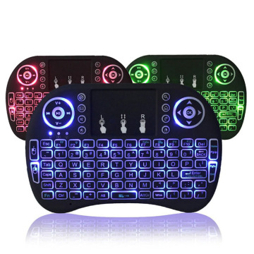 Hot Sale i8 Mini Keyboard: Backlit 3 Color 2.4G Wireless Air Mouse Remote Control for TV Box