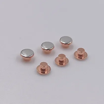 Unique High-Quality Silver Alloy Bimetal Rivet Electrical Contacts