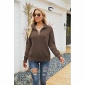 Women Fashion Lightweight Zipper Pullovers Shirts