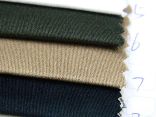 93%Cotton 7% Spandex Stretch Sateen Fabric, Weight: 245G/M2 Width: 57/58"