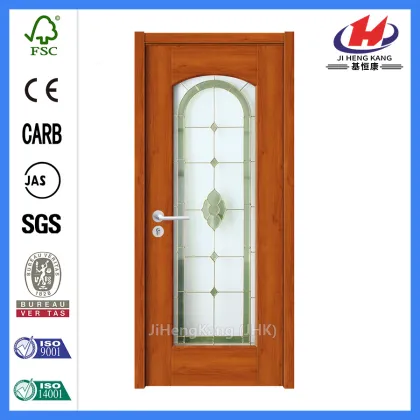 *JHK-G02 Interior Glass Doors Lowes Glass Wooden Doors Stained Glass Doors