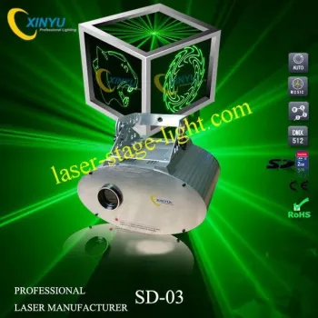 Sd-03 New Design Ellipse Blue Animation Light With Sd Card