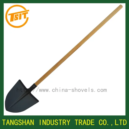 production long wooden handle farming shovel