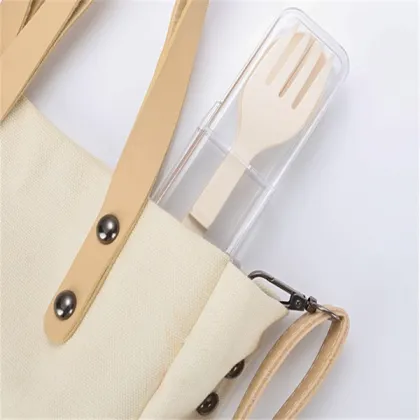 Portable Travel Tableware Storage Box Flatware with Case