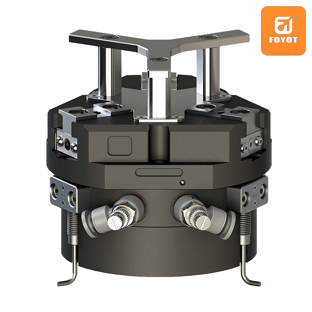 Усовершенствованная конструкция пневматического захвата с тремя захватами
