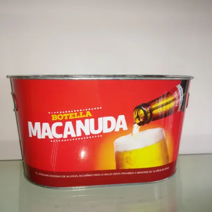 painted tin beer bucket on sale barrel