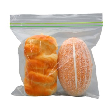 Ανακυκλωμένες τσάντες LDPE ziplock - διαφανείς τσάντες αποθήκευσης τροφίμων