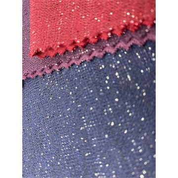 Lurex Polyester Knitted Fabric With Metallic Yarn