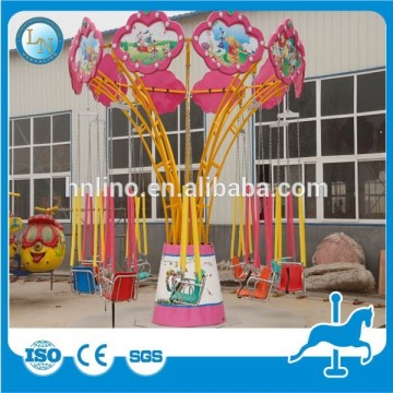 Mini amusment park rotating chairs ride kids indoor swing chair mini flying chair ride sales